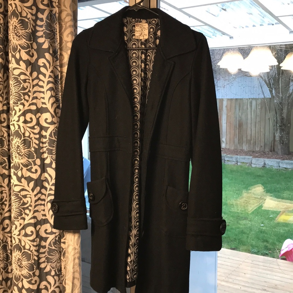 Black pea coat